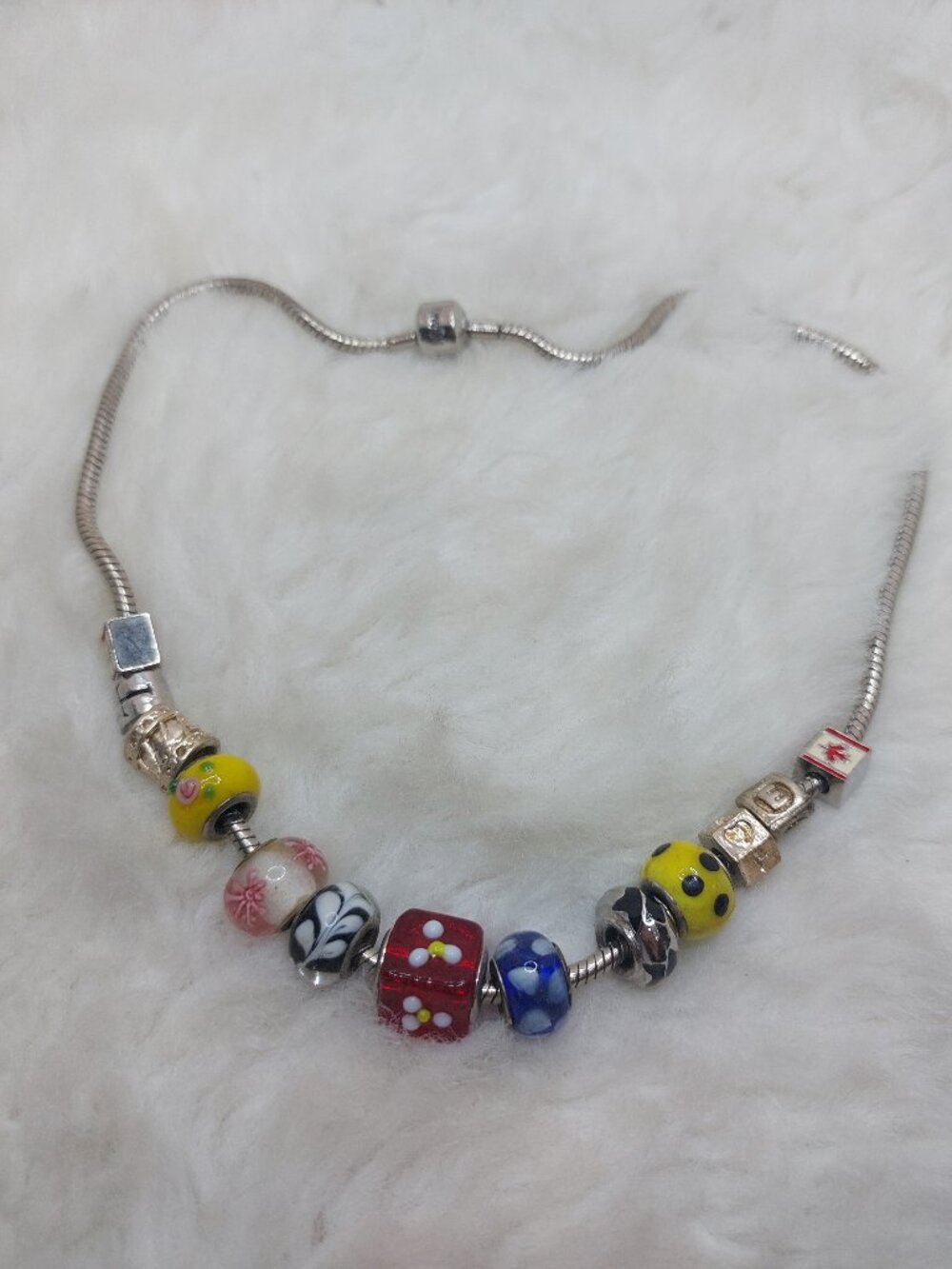 Agamo Tur. Vibrant Lampwork Glass Beads Necklace